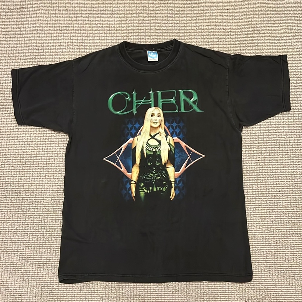 VINTAGE CHER Farewell Tour 2002 Living Proof Concert Tee Band Music T-Shirt M